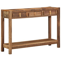 vidaXL Konsolbord 107x33x76 cm Massivt Återvunnet