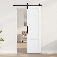 vidaXL inre dörr 'ORKDAL'vit 61x198.5x4 cm massiv träddörr av furu