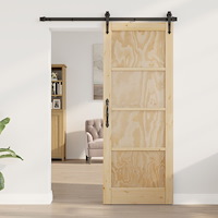 vidaXL Inomhusdörr "ORKDAL" 78x202x4 cm Massiv Trä Pine
