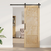 vidaXL Inredningsdörr "ORKDAL" 78x211x4 cm Massiv Trä Tall