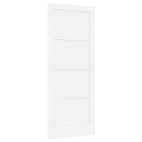 vidaXL Inomhusdörr 'ORKDAL'Vit 83x202x4 cm Massiv Trädörr Furu