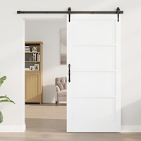 vidaXL Inredningsdörr "ORKDAL" Vit 93x202x4 cm Ek Solid Furu