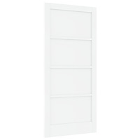vidaXL Inredningsdörr "ORKDAL" Vit 93x202x4 cm Ek Solid Furu