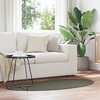 vidaXL Områdesmatta Skoggrön 80x150 cm Polyester Halkfri