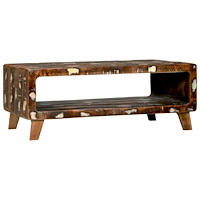 vidaXL Kaffe Bord 90x50x35 cm Solidt Återvunnet Trä