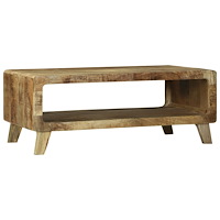 vidaXL Kaffe Bord 90x50x35 cm Massivt Grovt Mangoträ
