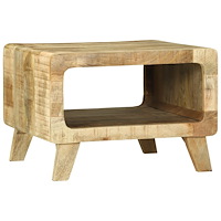 vidaXL Kaffeebord 50x50x35 cm Massivt Grovt Mangoträ