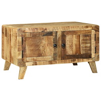vidaXL Kaffe Bord 80x54x45 cm Massivt Trä Grovt Mangoträd