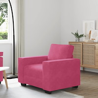 vidaXL Soffstol vinröd 60 cm sammet