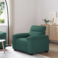 vidaXL Soffstol mörkgrön 60 cm tyg