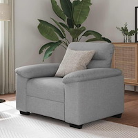 vidaXL Soffstol molngrå 60 cm tyg