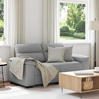 vidaXL 2-sitssoffa molngrå 120 cm tyg