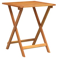 vidaXL Fällbart trädgårdsbord Fyrkantigt 60x60x72 cm Massivt trä Akacia