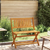 vidaXL Fällbara Trädgårdsbänk 80x46x85 cm Massivt Akaciaträ