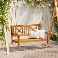 vidaXL 2-sits trädgårdssoffa 110x56x58 cm massivt akaciaträ