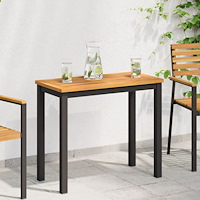 vidaXL bordsskiva 100x50x2,2 cm rektangulärt massivt teakträ