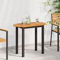 vidaXL Bordstopp 80x40x2,2 cm Oval Massivt Akacieträ