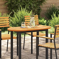 vidaXL Bordsskiva 100x50x2.2 cm Oval Massivt Trä Akacia