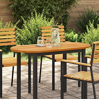 vidaXL Bordsplatta 110x55x2 cm Oval Massivt Trä Akacia