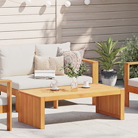 vidaXL Trädgård Kaffe Bord 110x55x35 cm Solid Trä Acacia