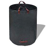 vidaXL trädgårdsavfallsväska Mörkgrön 4 st 120 L 150 g/m²