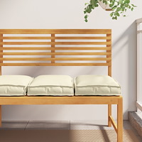 vidaXL Pallkuddar för Sittplats 2 st Grädde 40x40x8 cm Oxford Tyger