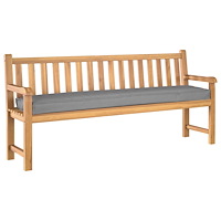 vidaXL Pallkudde för Bänk Grå 180x40x8 cm Oxford Tyg