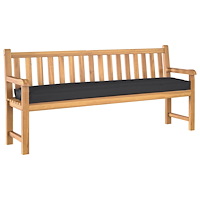 vidaXL Palettkudde för Bänk Svart 180x40x8 cm Oxford Tyg