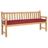 vidaXL Pallkudde för Bänk Vinröd 180x40x8 cm Oxfordtyg