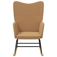 vidaXL Avkopplande Stol Beige Lockig Ull-liknande Tyg