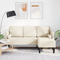 vidaXL 3-sits L-formad soffa Linne 160 cm