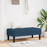 vidaXL Bänk Blå 113x57x39 cm Tyg