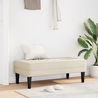 vidaXL Bänk Linne 113x57x39 cm