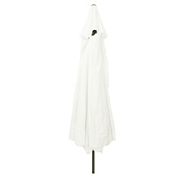 vidaXL Trädgårdsparasol ø395x245 cm Sandvit