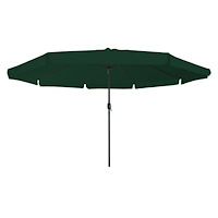 vidaXL Trädgårdsparasol ø395x245 cm Grön