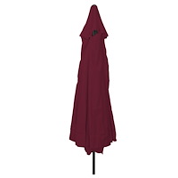 vidaXL Solparasoll ø395x245 cm Bordeaux