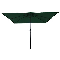 vidaXL Fyrkantig Trädgårdsparasol 295x245 cm Grön