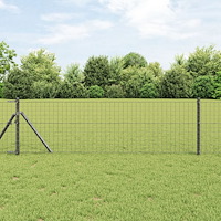 vidaXL Stolpset 13 pcs Grå Ø32mm 160 cm Metall