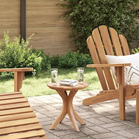 vidaXL Trädgårdssidan Bord Ø40x41 cm Massivt Teak