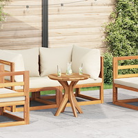 vidaXL Trädgård Kaffebord Ø55x51 cm Massivt trä Teak