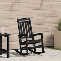vidaXL Trädgårdsgungstol Svart 70 x 92 x 108 cm Plast