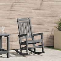 vidaXL Trädgårdsgungstol Ljusgrå 70 x 92 x 108 cm Plast