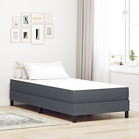 vidaXL Pocket Spring Bed Mattress Mörkgrå Medium 80x200x20 cm Tyg