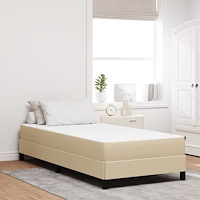 vidaXL Sängmadrass med madrass Grön 90 x 190 cm tyg