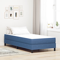 vidaXL Sängmadrass med madrass Blå 100 x 200 cm tyg