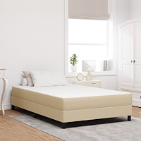 vidaXL Sängmadrass med madrass Grön 120 x 190 cm tyg