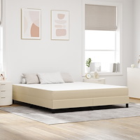 vidaXL Sängmadrass med madrass Grön 180 x 200 cm tyg