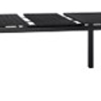vidaXL Utbyggbart Trädgårdsbord Antracit (140-210)x90x73 cm Stål