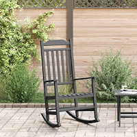 vidaXL Gungstol Svart 65 x 84 x 114 cm polyeten
