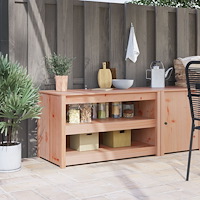 vidaXL Utomhus Kökskåp 106x55x64 cm Massivt trä Douglas